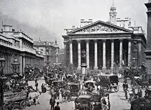Late Prints: Vintage photograph of London in late Victorian era, England, 1895