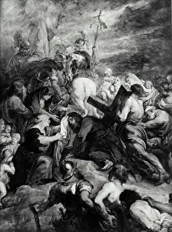 Rubens Prints: Vintage Photograph. Painting of 'The Procession to Calvary' By Petrus Paulus Rubens