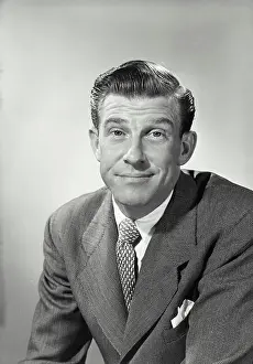 Business Man Prints: Vintage photograph. Portrait of businessman
