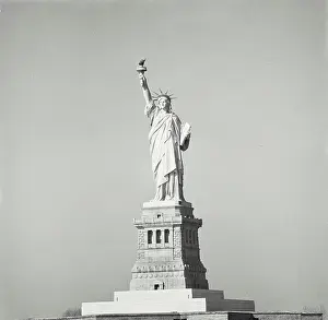 Iconic Prints: Vintage Photograph. The Statue of Liberty