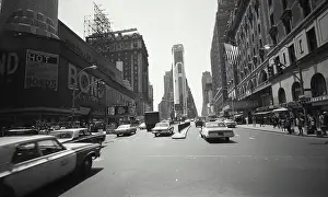 Landmarks Prints: Vintage Photograph. Times square toward Allied Chemical Tower in New York City