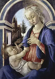 Madonna Prints: Virgin and Child Sandro Botticelli (1444-1510/Italian) Musee du Petit-Palais