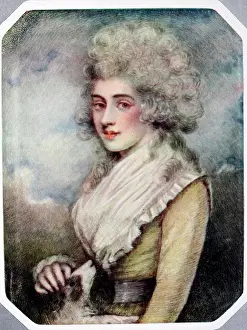 Tudor Prints: Viscountess St. Asaph (nee Lady Charlotte Percy) second wife of George