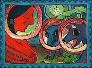 Indians Prints: Vision Quest John Newcomb, Acrylic, 1999
