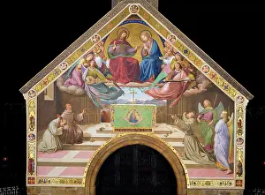 Large Group Of People Prints: Vision of St Francis (Miracle of the Roses)