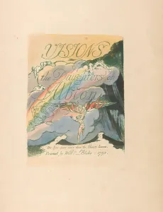 Visions Prints: Visions Daughters Albion Plate 2 Title Page William Blake