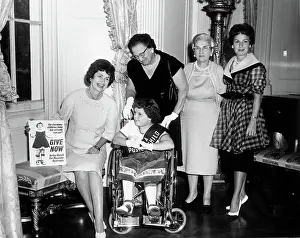 Johnson Prints: Visit of the Muscular Dystrophy Associations (MDA) National Poster Child Lola Lucas