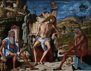 White Hair Prints: Vittore Carpaccio; Italian; Venice 1465-1520 Venice; The Meditation on the Passion; ca