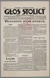 Voice of the capital, R. 1: 1916, No. 3 (December 1), p. 1 Reproduction Brzezki, Józef
