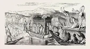 Engraved Image Prints: VOYAGE TO THE NEKROPOLIS. Egypt, engraving 1879
