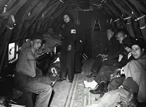 Wounded Prints: W.A.A.F.S. Fly With Wounded From France -- L