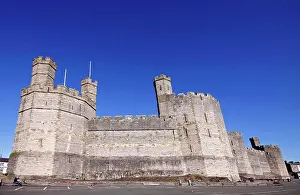 Unesco Prints: Wales, Gwynedd, Caernarfon Castle