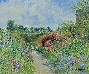 The Walled Garden, Rousham House, Steeple Aston, Oxfordshire 2003 Charles Neal (b.1951 British) Oil on panel