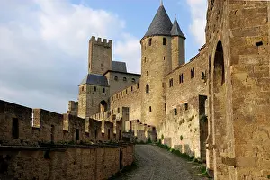 Walkway Prints: Walled and turreted fortress of La Cite