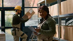 Assistant Prints: Warehouse head of logistics and trainee