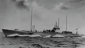 1940s Prints: A Wartime Japanese I class submarine