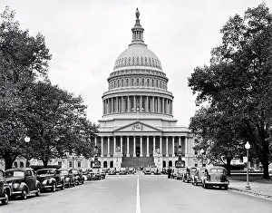 Capital Cities Prints: Washington, D.C.: c. 1940. The Capitol Building in Washington, D.C
