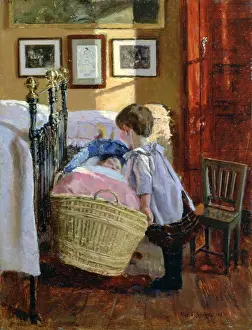1926 Prints: The Watchful Eye, 1889. Artist: Viggo Christian Frederik Vilhelm Pedersen