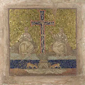 Christian Cross Prints: The Water of Life by Italian master / National Gallery