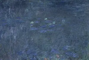 Impressionism Prints: Water Lilies, Reflection of the Trees Claude Monet (1840-1926/French) Oil on Canvas Museum de l'Orangerie