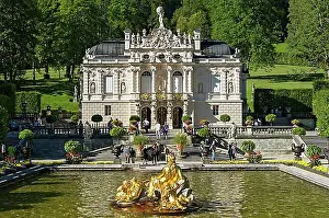 Palace Prints: Water parterre with the Flora fountain