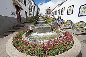 Canary Islands Prints: Water stairs at Paseo de Gran Canaria