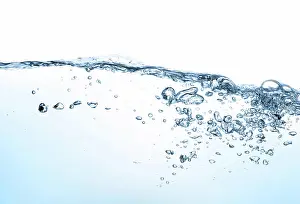Pure Prints: water waves closeup of water waves isolated on white Copyright: xZoonar