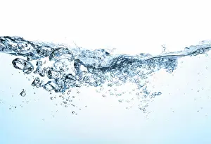Pure Prints: water waves closeup of water waves isolated on white Copyright: xZoonar