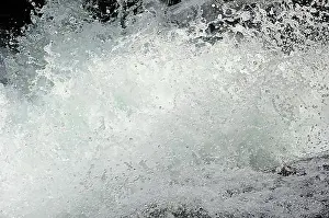 Cascade Prints: Waterfall of the gave de Jeret in the Hautes-Pyrenees near Cauterets