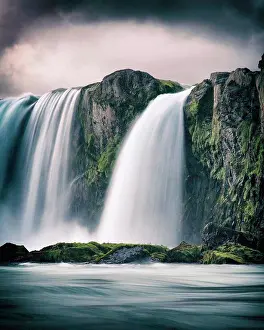 Ghic Prints: Waterfall, Godafoss, Iceland