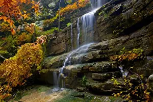 Calm Prints: Waterfall, Liles Falls, Ozark Mountains, Ozark National Forest, Arkansas, USA