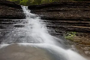 Peacefulness Prints: Waterfall, Ozark National Forest, Ozark Mountains, Arkansas, USA