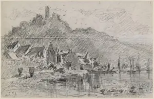 Foot Prints: Waterfront village at the foot of a hill