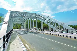 Jammu And Kashmir Prints: Wayil Bridge in Manigam the largest village in district Ganderbal in Jammu Kashmir