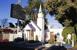 Nevada Prints: Wedding chapel in a city, Graceland Wedding Chapel, Las Vegas, Nevada, USA