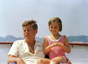 Massachusetts Prints: Weekend at Hyannis Port: Cruise aboard the Honey Fitz with family and friends