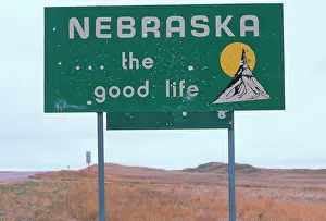 Communications Prints: Welcome to Nebraska Sign