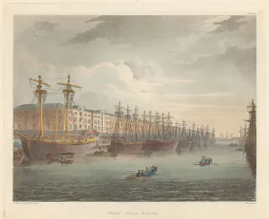 Thames Prints: West India Docks Print John Bluck Active 1791-1831