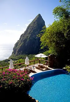 Geography Prints: West Indies, St Lucia, Soufriere