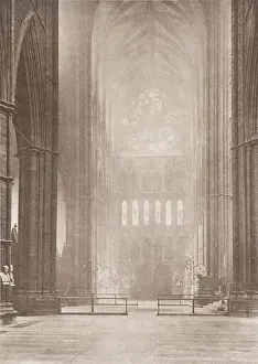 Westminster Prints: Westminster Abbey: Across The Transepts (#5)