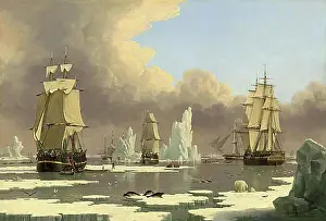 Restored Prints: Whaling in the North, the Whaling Ships Swan and Isabella