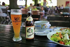 Restaurants Prints: Wheat beer, Hefeweizen, farmer's salad