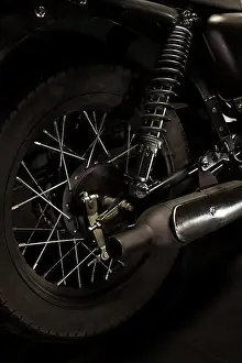 Gastronomy Prints: Wheels cafe racer style motorbike