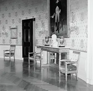 George Prints: White House Rooms: Red, Blue Rooms