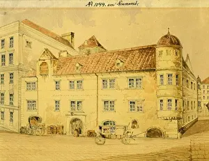 West Europe Prints: The White Swan, hotel in Vienna