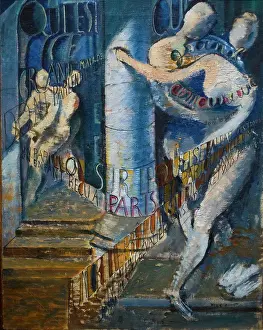 Who is This Tall Sick Man.... (Max Ernst; Bruhl 1891-1976 Paris; one 1923/24; Oil on canvas)
