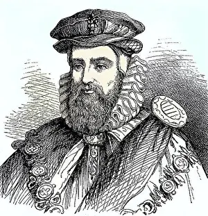 Drawn Prints: William Cecil, 1st Baron Burghley