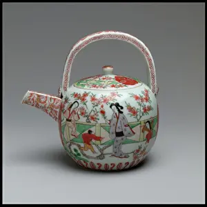 Chart Prints: Wine pot and cover early 19th century Japanese