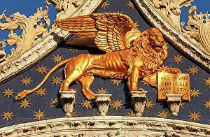 Angel Prints: The winged lion of Saint Mark and Angels on Basilica di San Marco