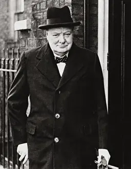 Rail Prints: Winston Churchill British Prime Minister (1874-1965)